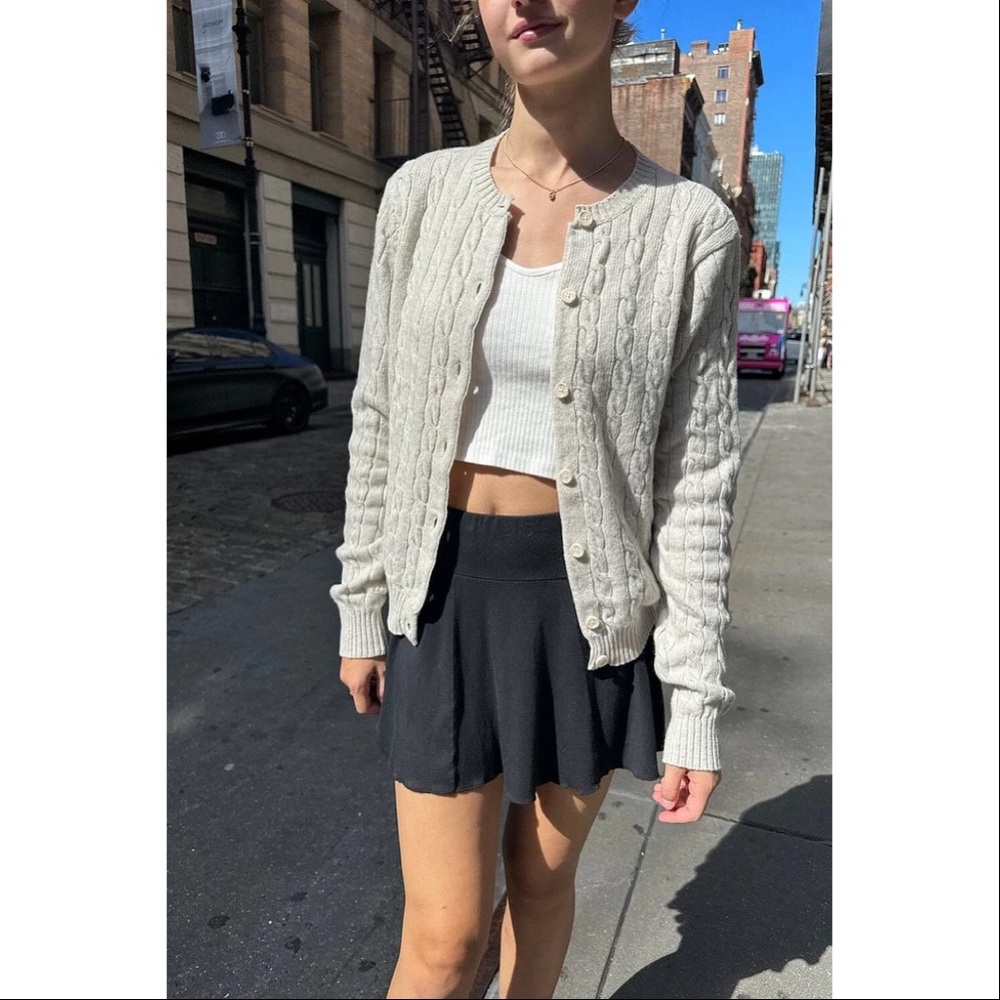 Brandy Melville Olsen Cable Knit Cardigan New With Tags